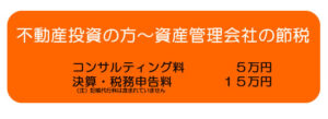 不動産投資の方〜資産管理会社の節税